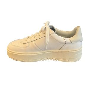 Womens Sneakers Size 7.5 Axel Arigato White Platform Low Top Leather Model 88003